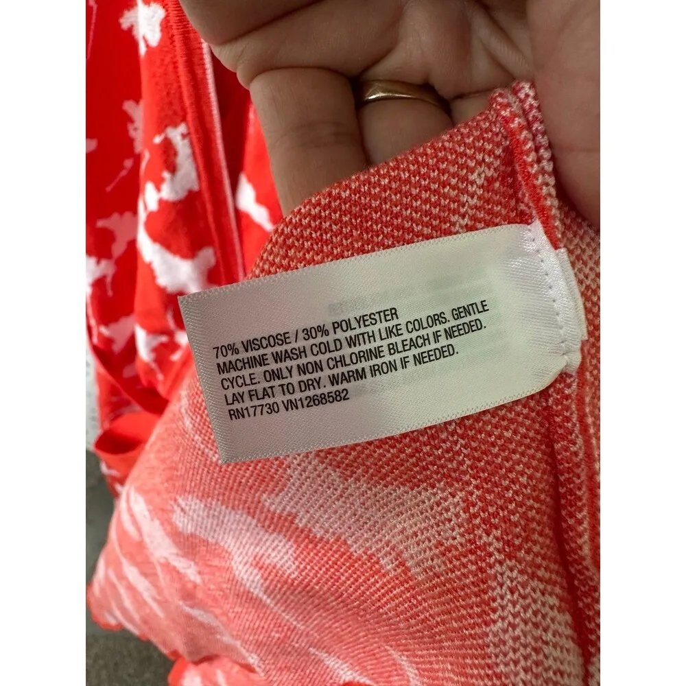 Diane Von Furstenberg NWT Collard Ginkgo Sweaterknit Midi Wrap Dress XXL - Image 7