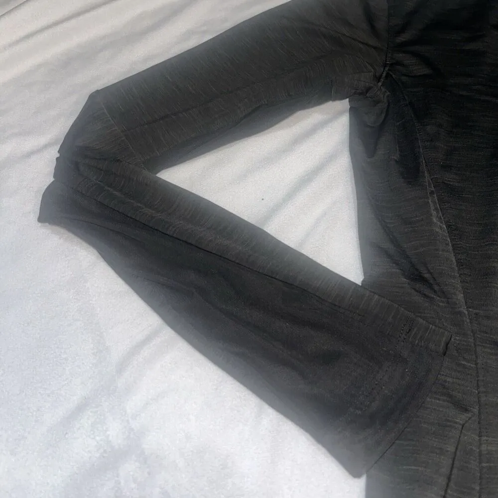 Slazenger Gold S Small Grey Heathered Long Sleeve With Mesh Detail 3A - Image 4