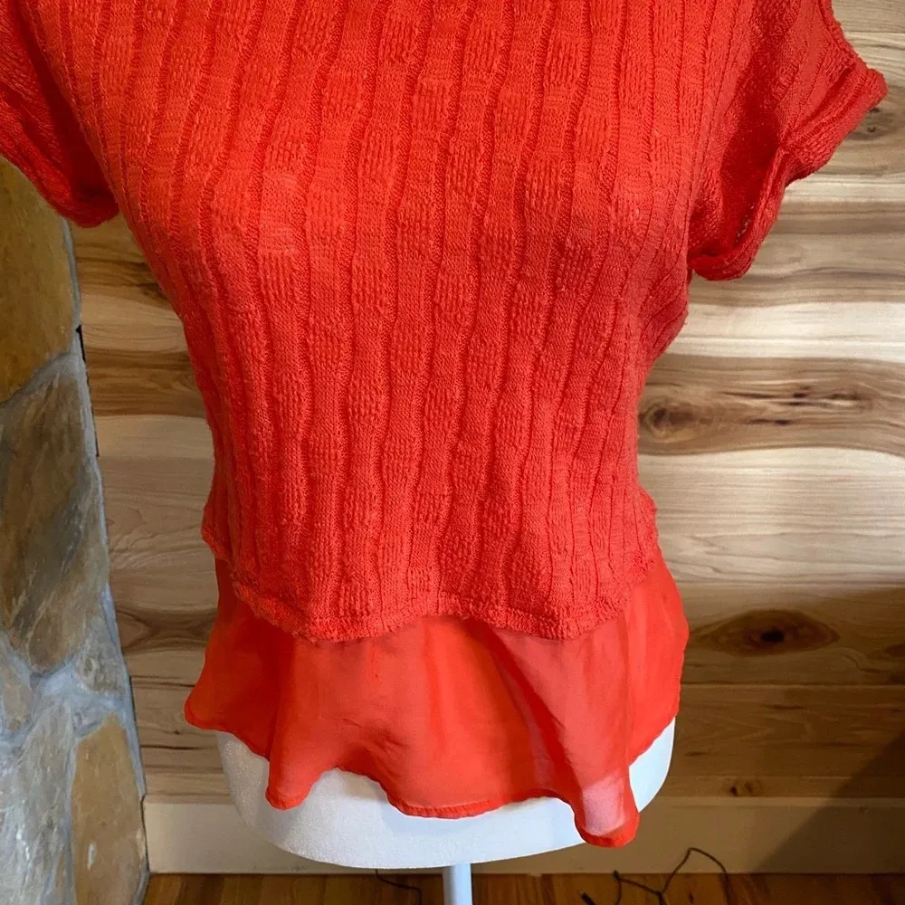 Cato‎ coral shirt size small - Image 3