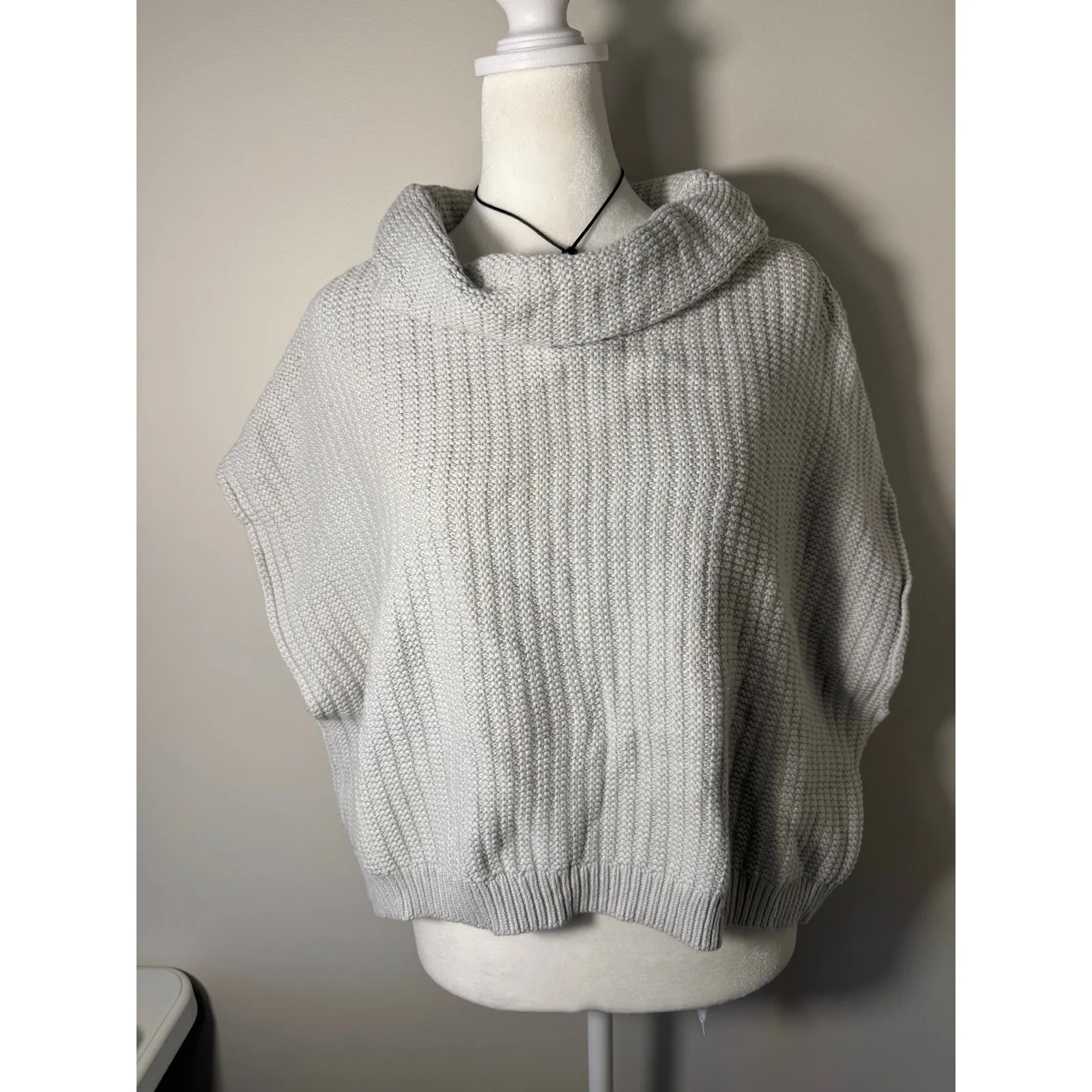 Free People Keep It Simple Cowl-Neck Sweater Medium - Image 2