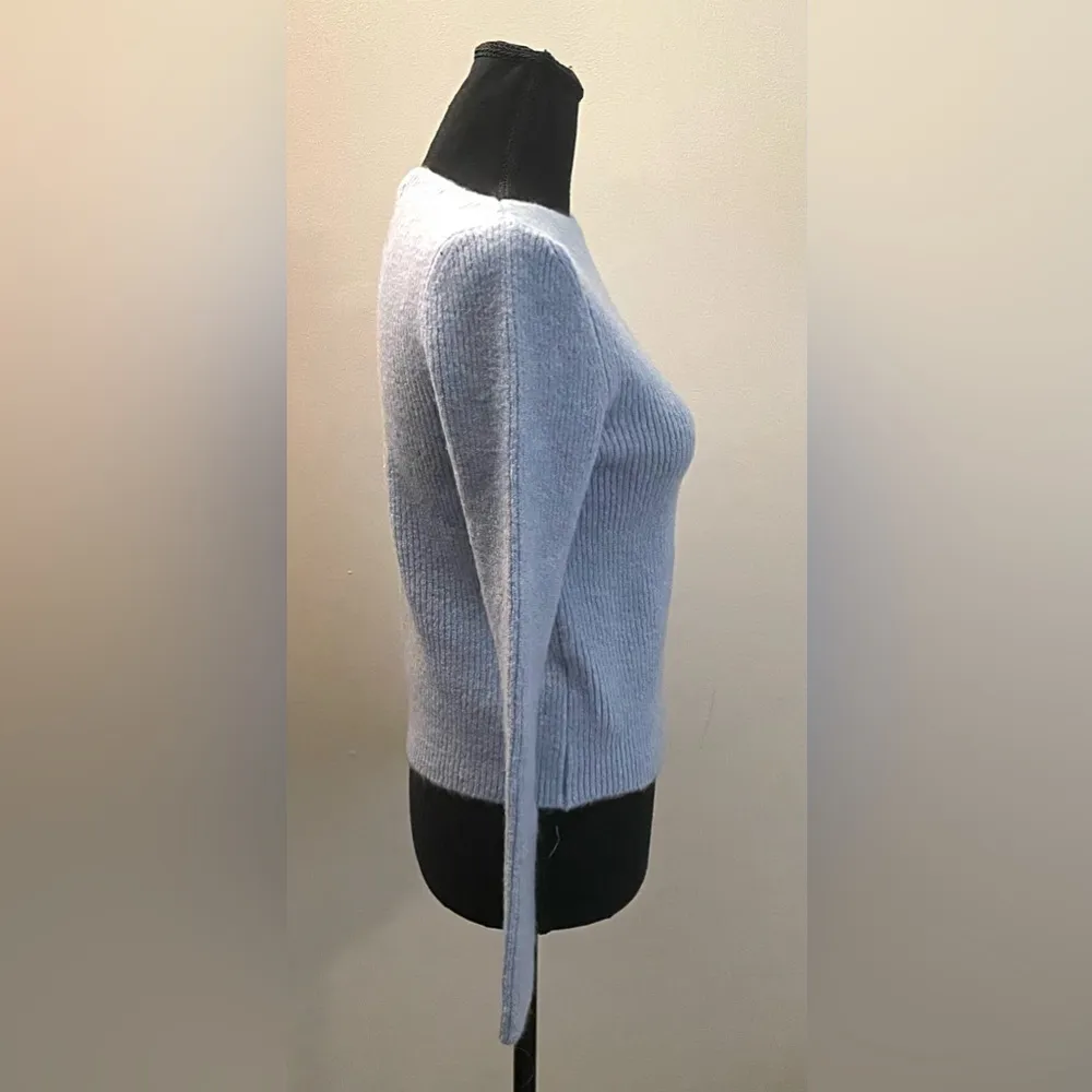 MNG- Women's Light Blue Sweater Size S - Image 3