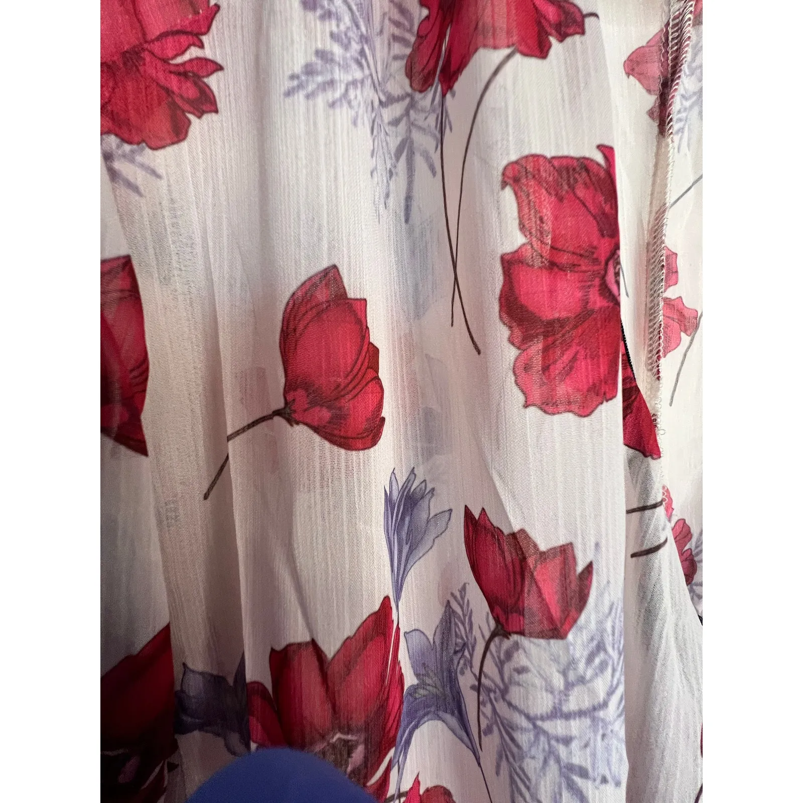 Endless Rose Sheer Floral Kimono Robe Boho Layering Duster Small - Image 5