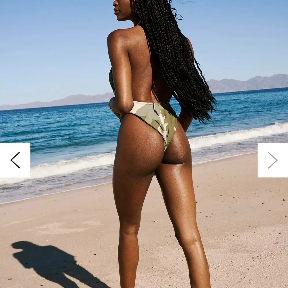 Urban Outfitters Out From Under Lucia Camo Printed Wrap OnePiece Swimsuit Size S - Image 4