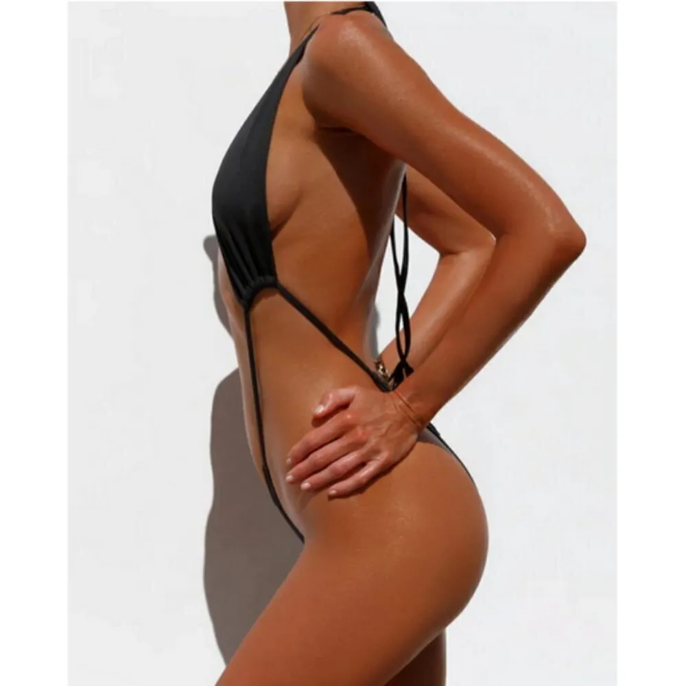 💕MINIMALE ANIMALE💕 Belafonte Showgirl Suit ~ One Piece Swimsuit Ipanema Brown - Image 2