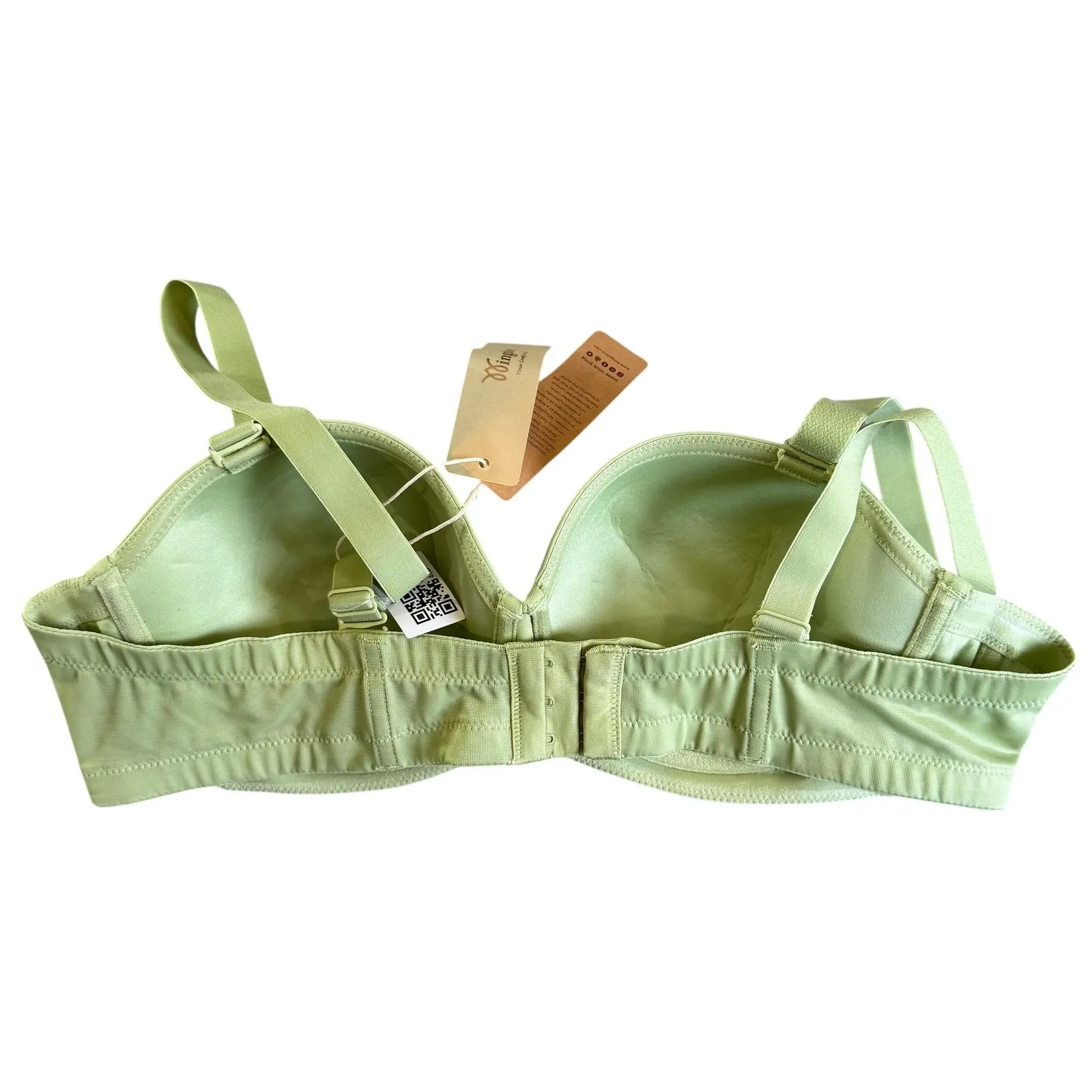 Wingslove Green Strapless Bra 40B Adjustable Convertible Comfort‎ Smooth Size undefined - Image 4