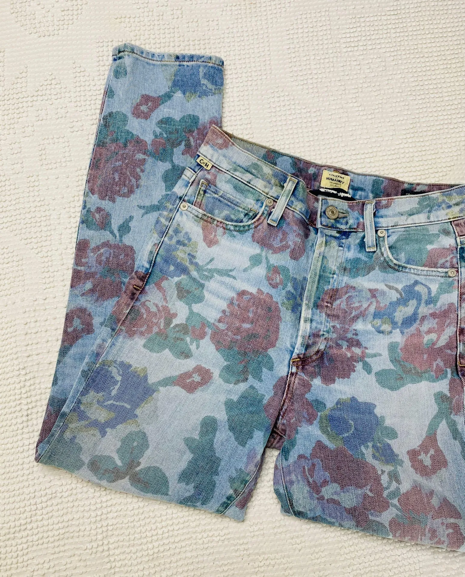 Citizens of Humanity Olivia Crop Floral High Rise Jeans - Image 8