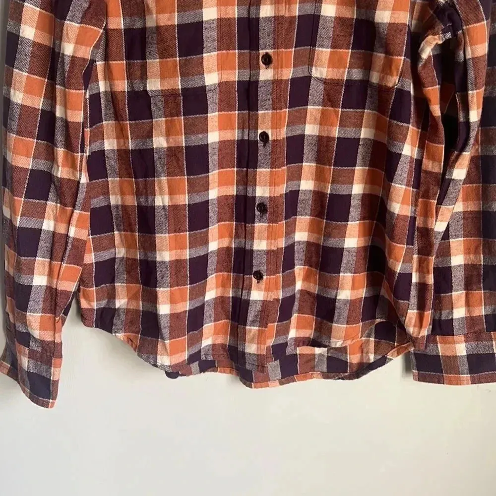 NEW Pact currant plaid mila flannel organic cotton shirt - Image 4