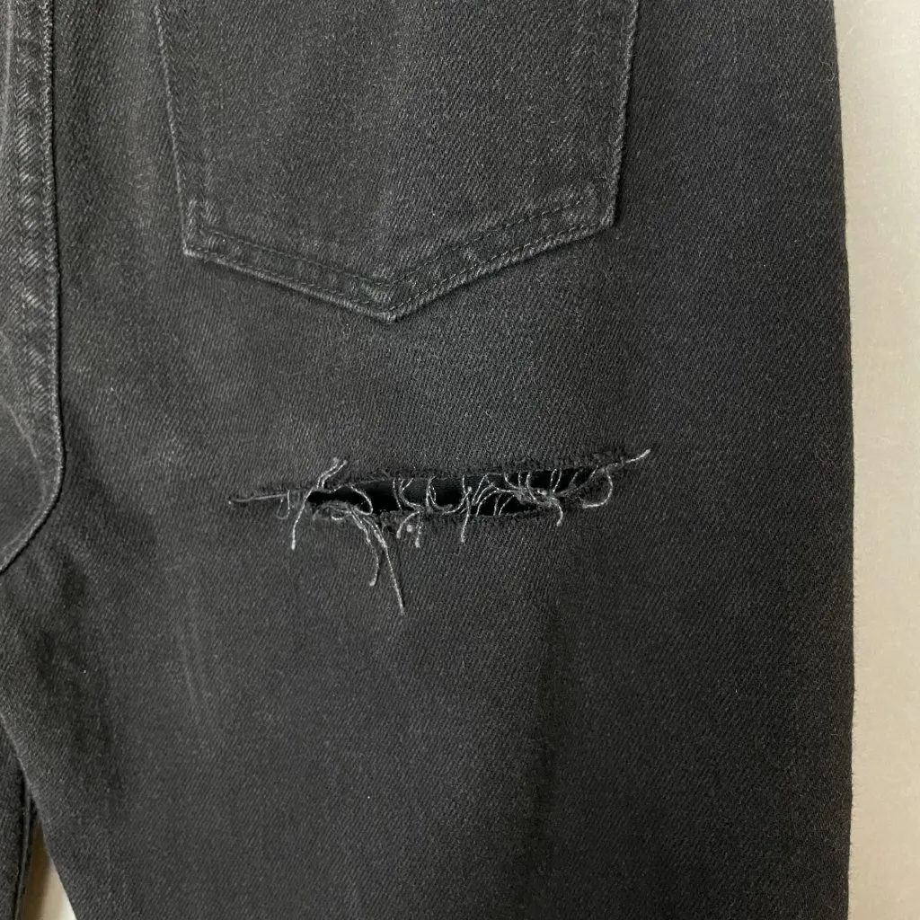 NWT Revice  Ex-Boyfriend Jeans Black Distressed High Rise Ripped Size 31 Women‎ - Image 15