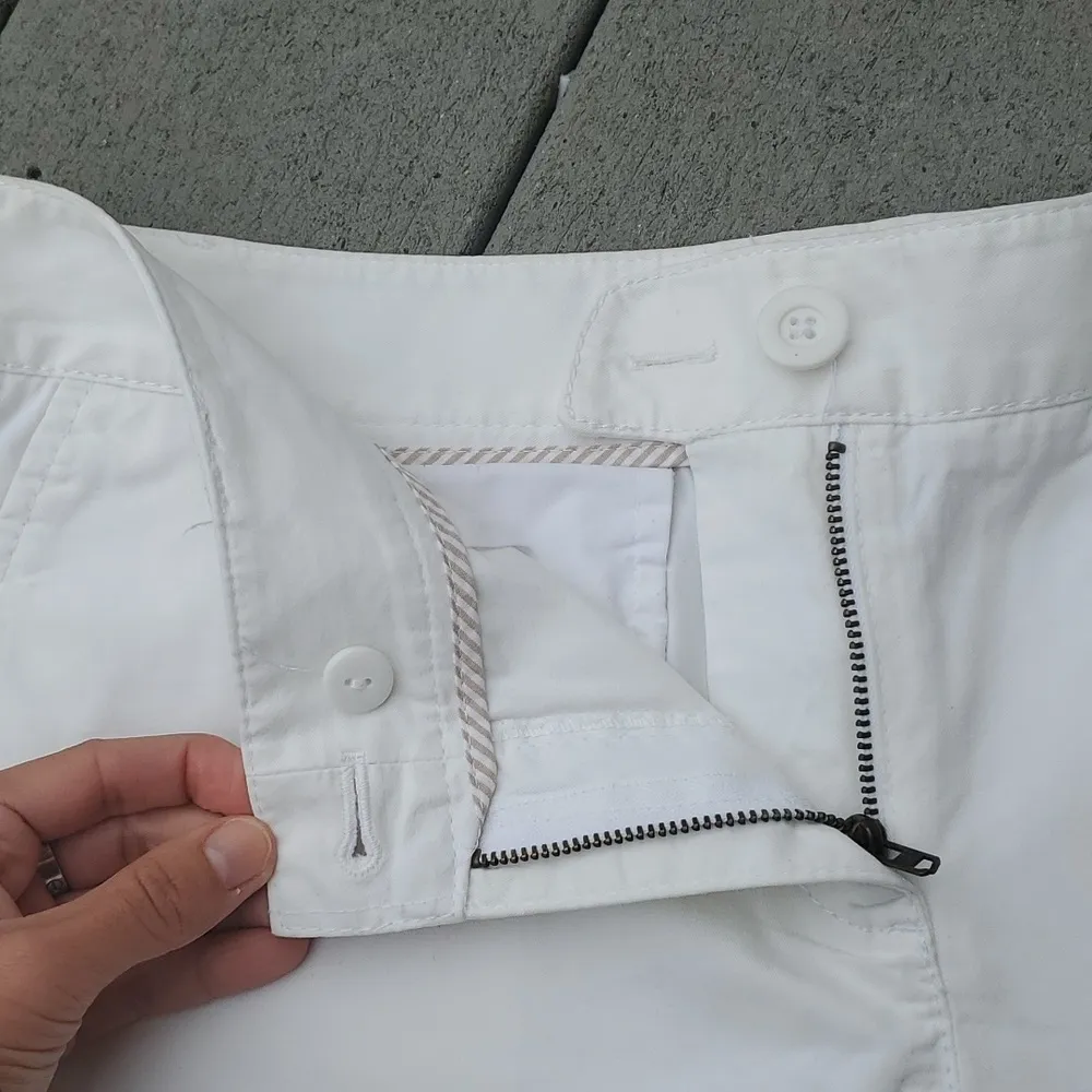 Loft Chino Shorts | Loft 4in Inseam Chino Shorts | Loft White Shorts - Image 3