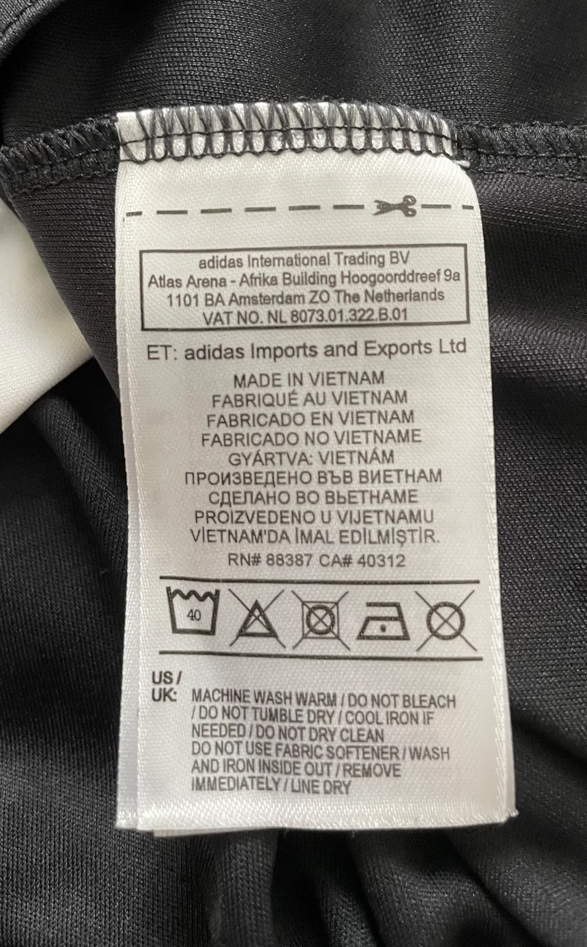 Adidas Climacool V-neck Short Sleeve Black Soccer Jersey Top, size M - Image 7