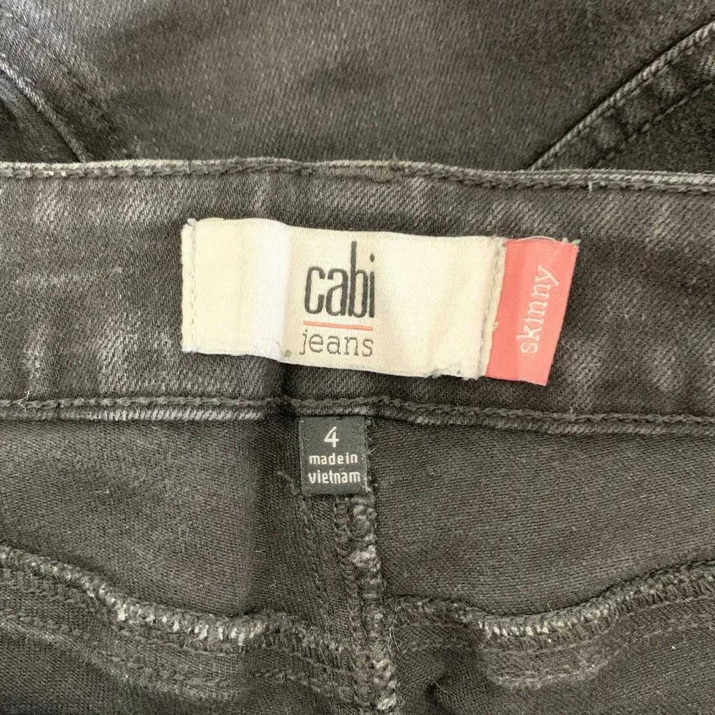 Cabi‎ Jeans 4 Black Skinny Slim Stretch Casual Modern Chic - Image 6