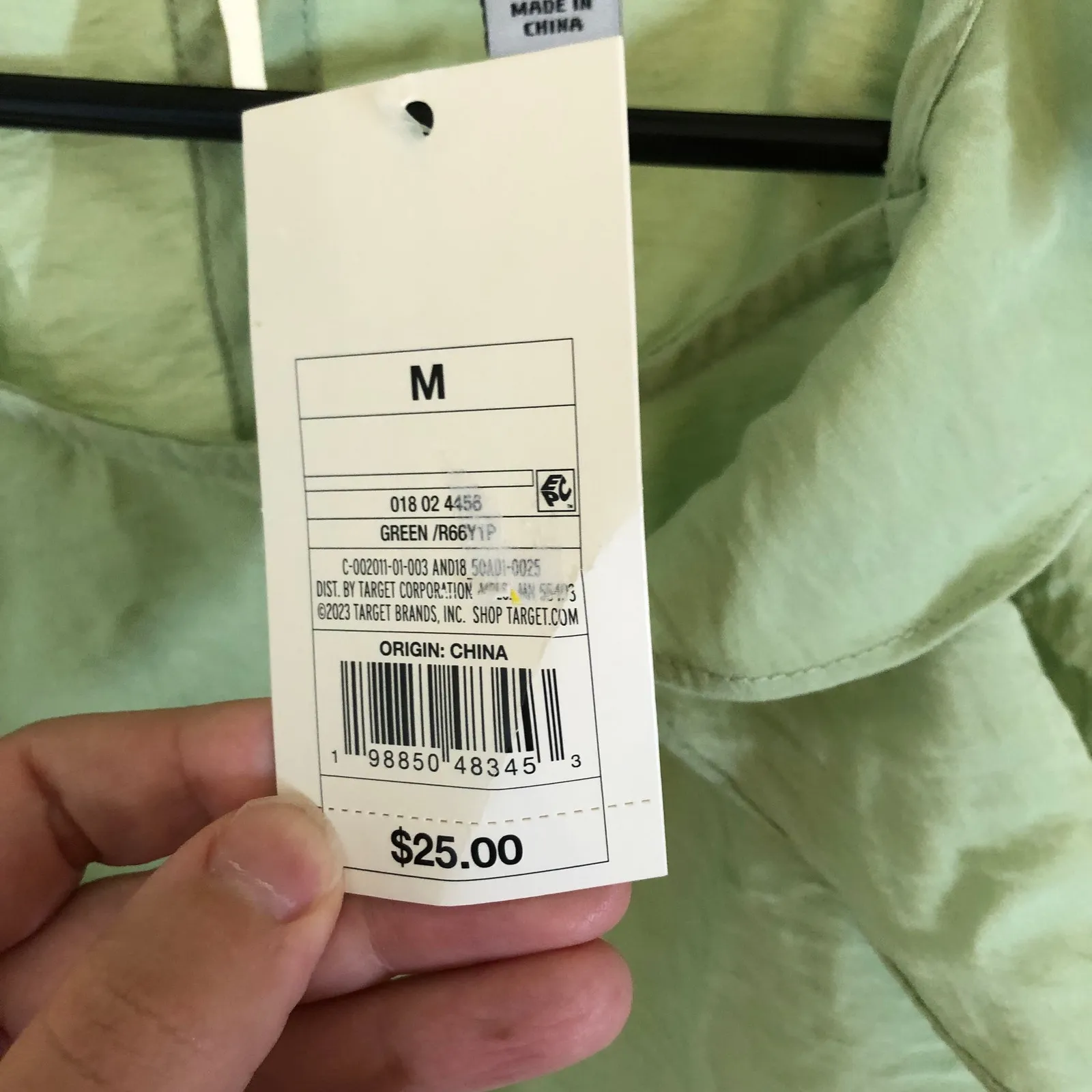 A New Day NWT Women's Green Ruffle Sleeveless Blouse Size M - Image 5