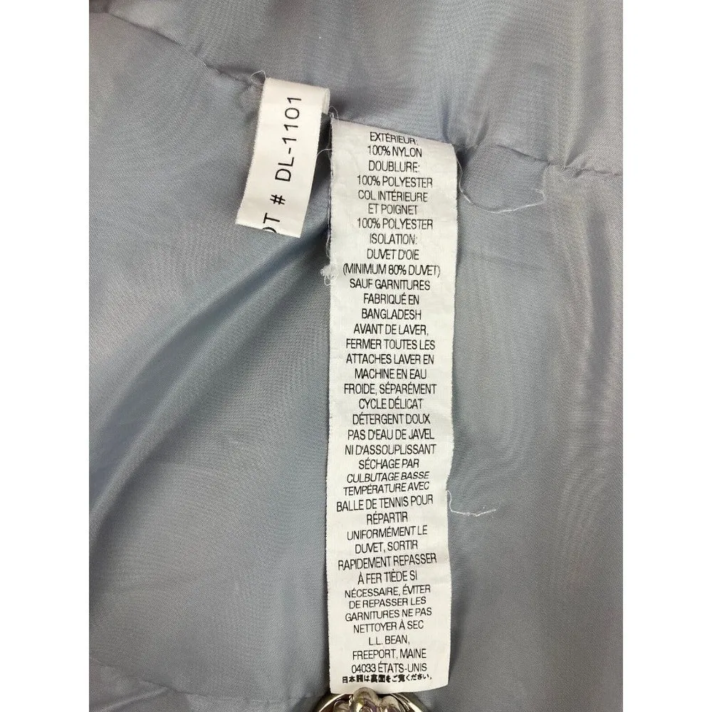 L.L. Bean Quilted Goose Down Puffer Jacket Womens M Lavender Warm Outdoor Coat - Image 5