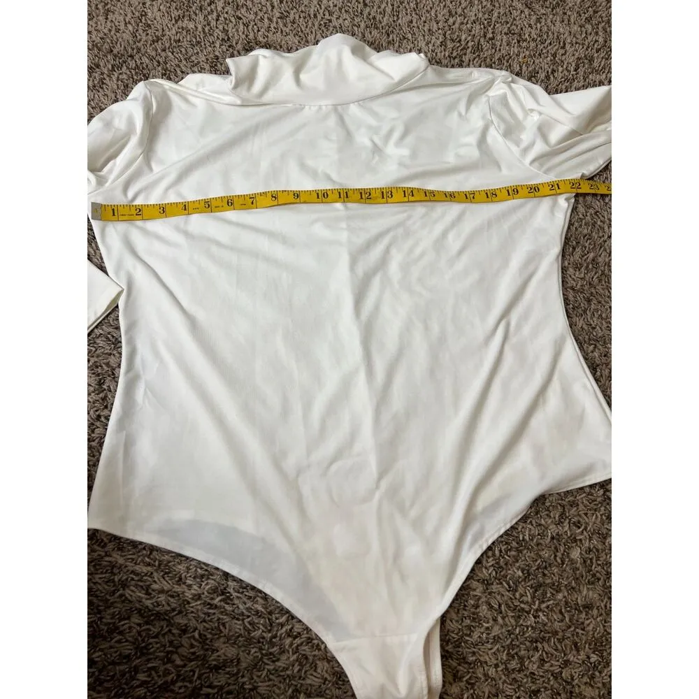 Spanx White Long Sleeve Contouring Bodysuit Womens Sz 3X Shapewear Slimming - Image 7