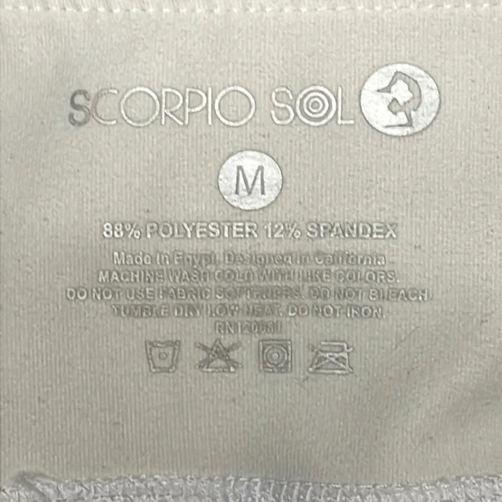 SCORPIO SOL White and Black Workout Tights Size Medium - Image 13