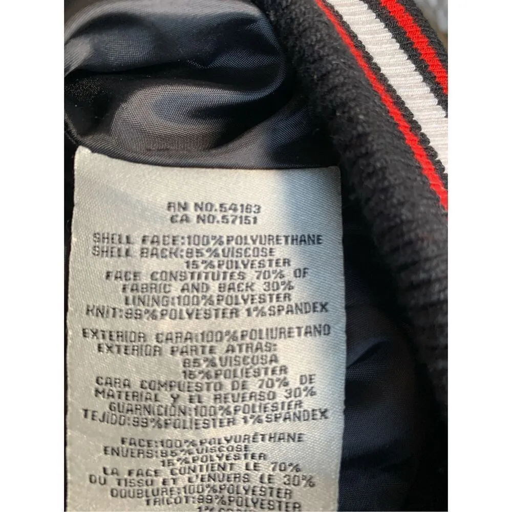 Levi’s NWT Faux Leather Moto Jacket Black Ribbed Hem Asymmetrical Zip Size XL - Image 12