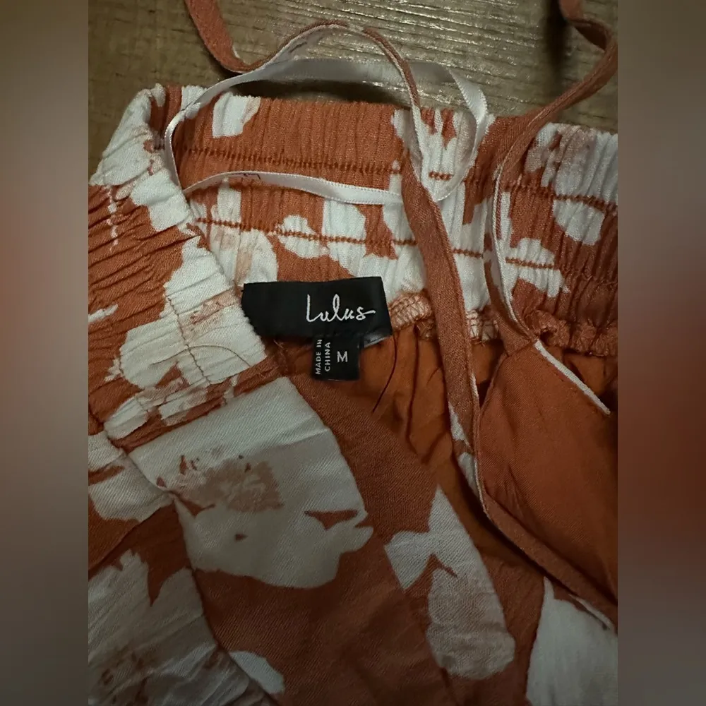 Lulus Follow the Summer Orange Floral Print Halter Midi Dress - Image 5