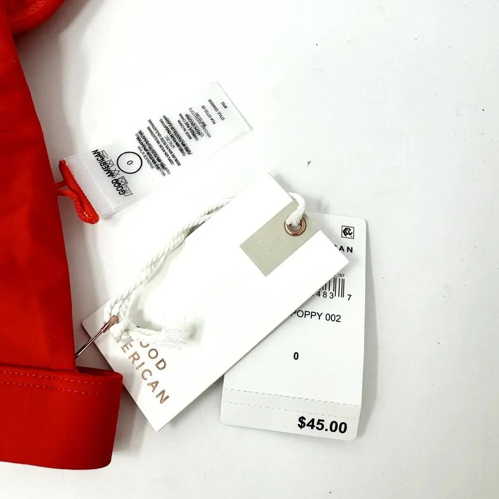 Good American Women Bright Poppy Sexy Boost Bikini Bra Top Size XS NWT - Image 3