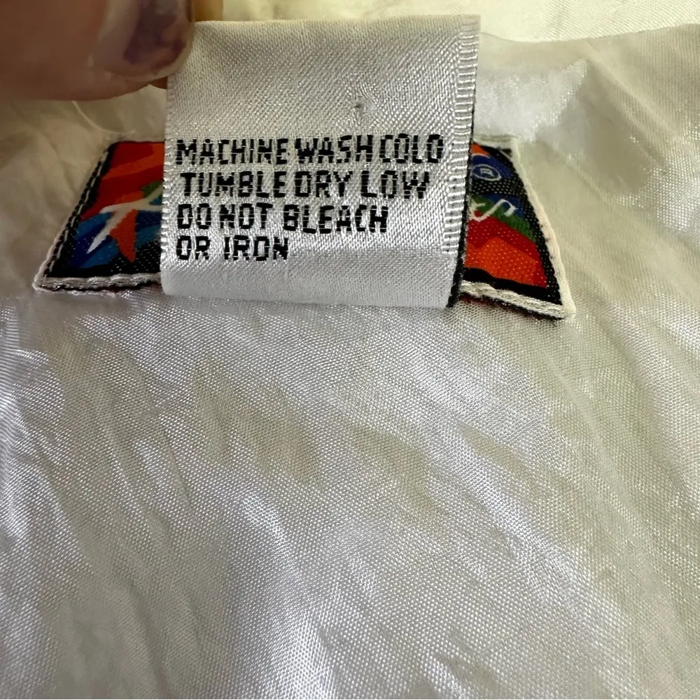 VINTAGE Wind Breaker Jacket Size M White Size M - Image 12