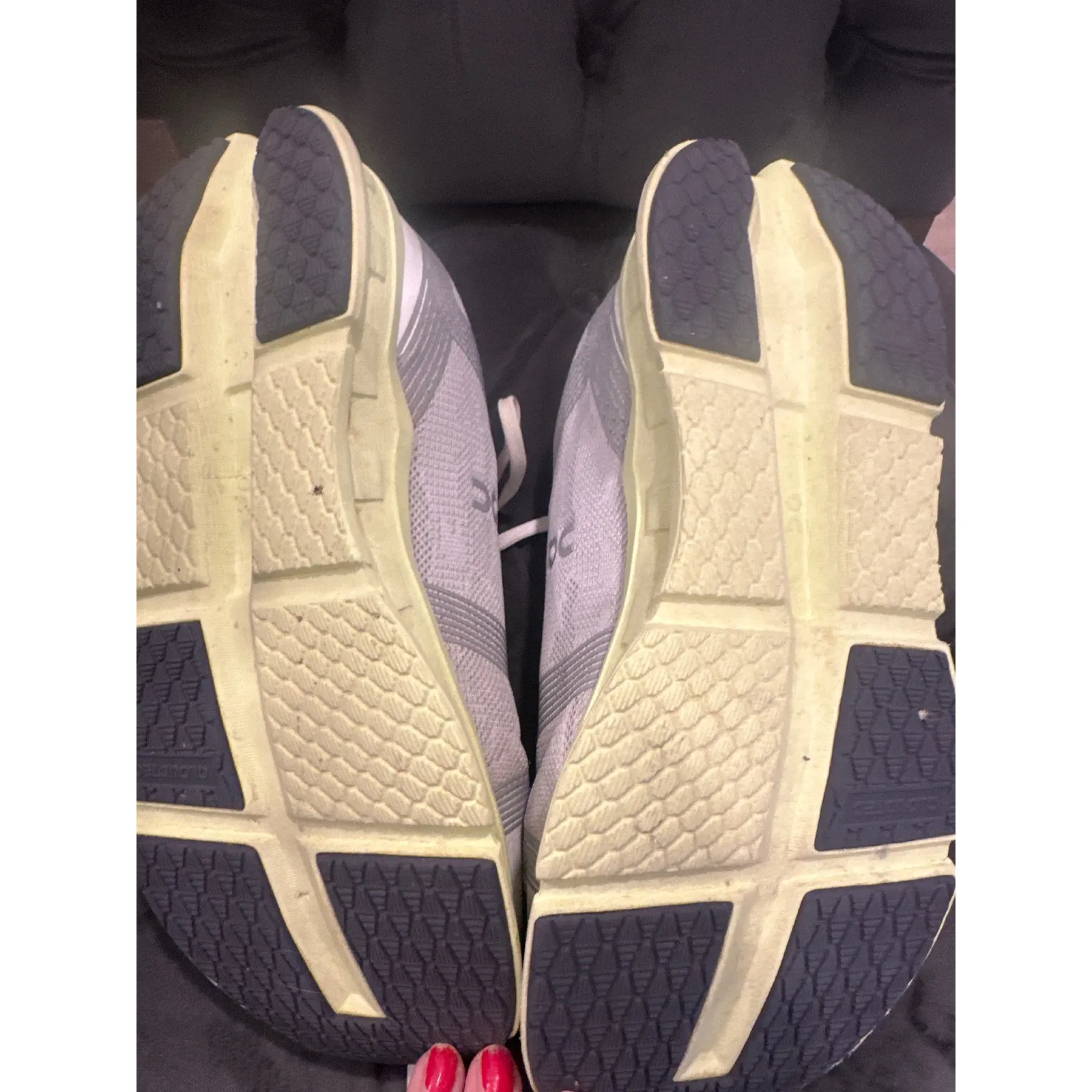 ON Cloudgo Women's Running Shoes Gray Yellow Lace Up Athletic Sneakers US 10 - Image 6