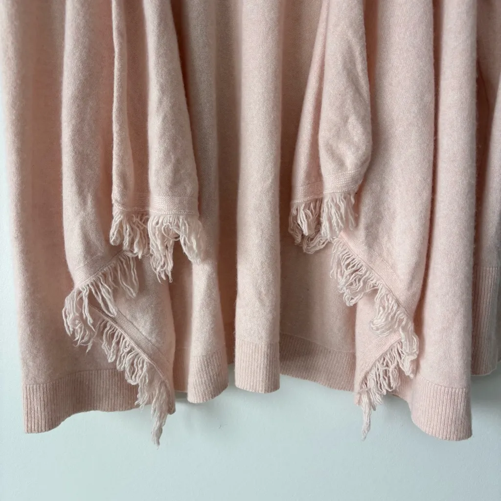 Lilly Pulitzer Inglewood Cashmere Cardigan Fringe Light Pink Blush Luxury Preppy - Image 7