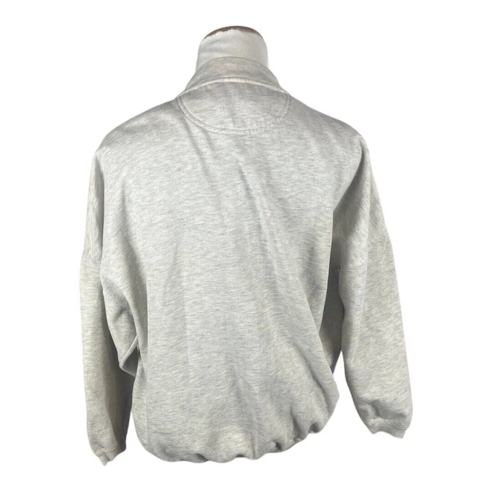 Vintage Vanity Jeanswear Maker Graphic Novelty 90s Sweatshirt Size Small/Medium Gray - Image 4