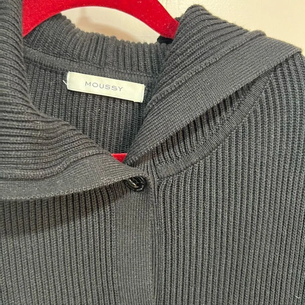 Moussy Black Cable Knit Sweater Black Size undefined - Image 3