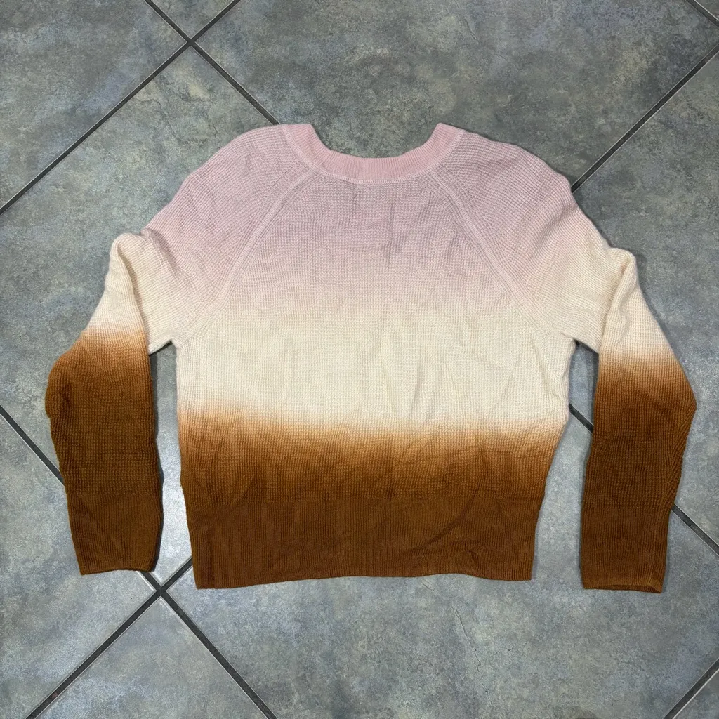 Madewell Dip-Dye Cashmere Shrunken Sweatshirt Women's S Casual Comfy Preppy City - Image 10