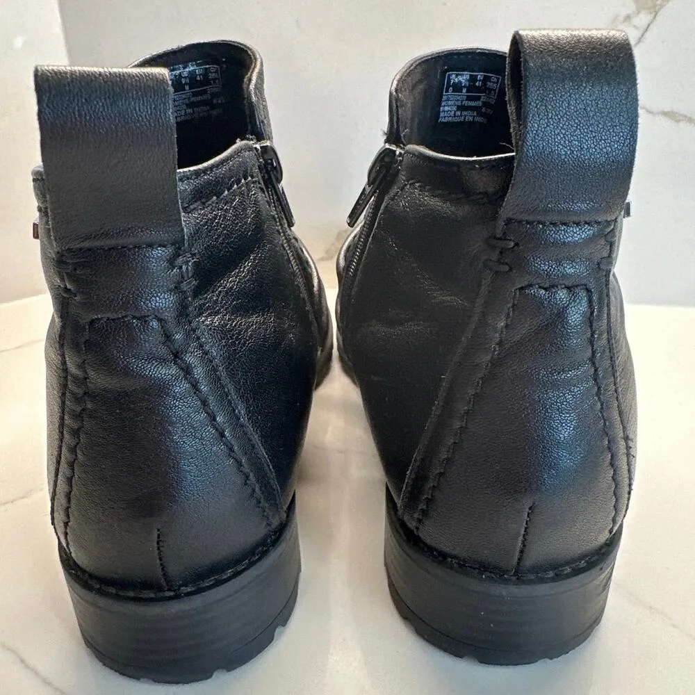 Clarks Aspra Walk Waterproof Womens Black Ankle Boots Size 9.5 - Image 4