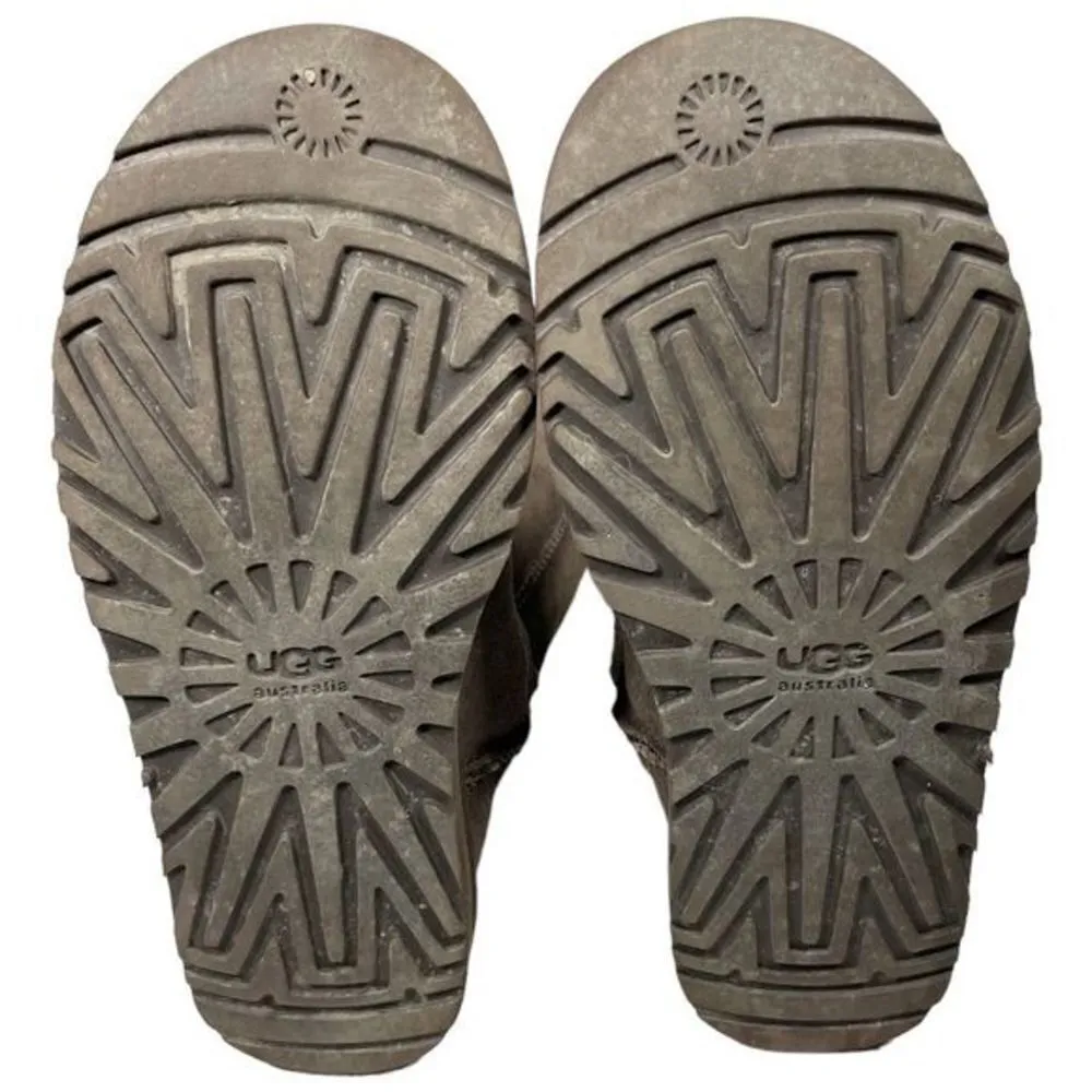 UGG Australia Classic Tall in Chocolate Brown 5815 Suede Sheepskin Boots - Image 8