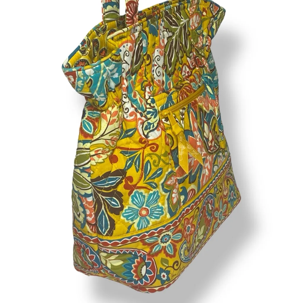 NWOT Vera Bradley Laura Tote in Provençal Retired 2013 Yellow Floral Paisley - Image 5