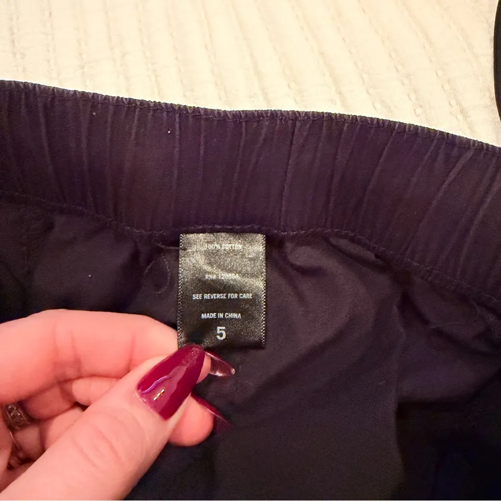 Hot Topic Black Grommet Strap Wide Leg Parachute Pants Size 5 100% Cotton - Image 8