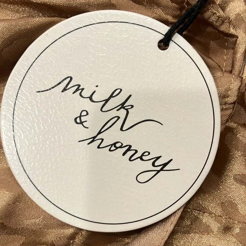 Milk & Honey Size Large Satin Cheetah Print Wired Bustier Top. New With Tags. - Image 5