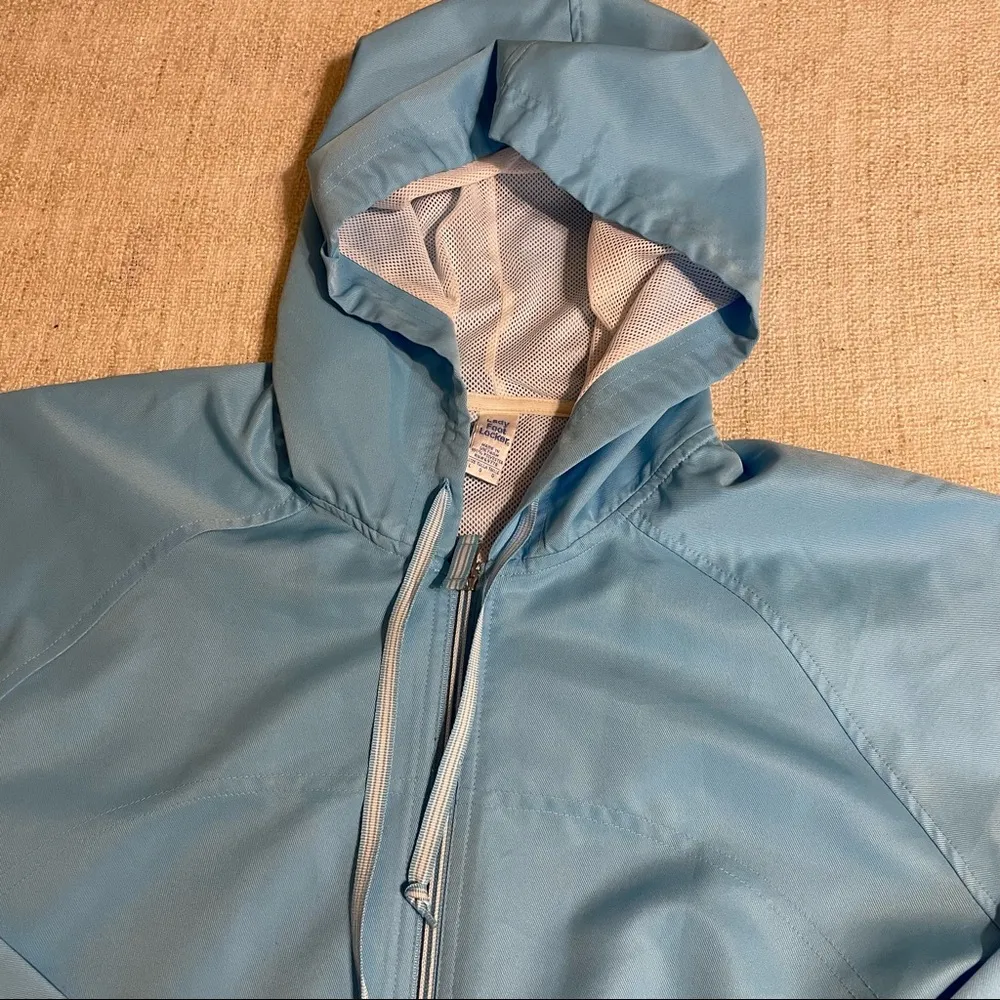 Lady Footlocker Hooded Windbreaker Blue Size L - Image 7
