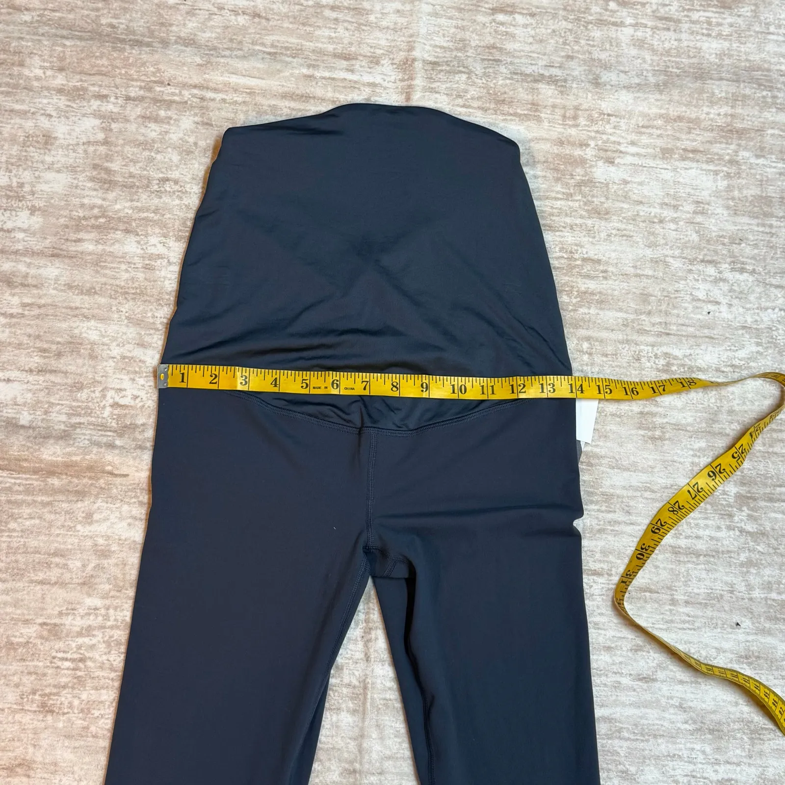 Isabel Maternity by Ingrid+Isabel Womens XS Blue Crossover Panel Active Leggings - Image 3