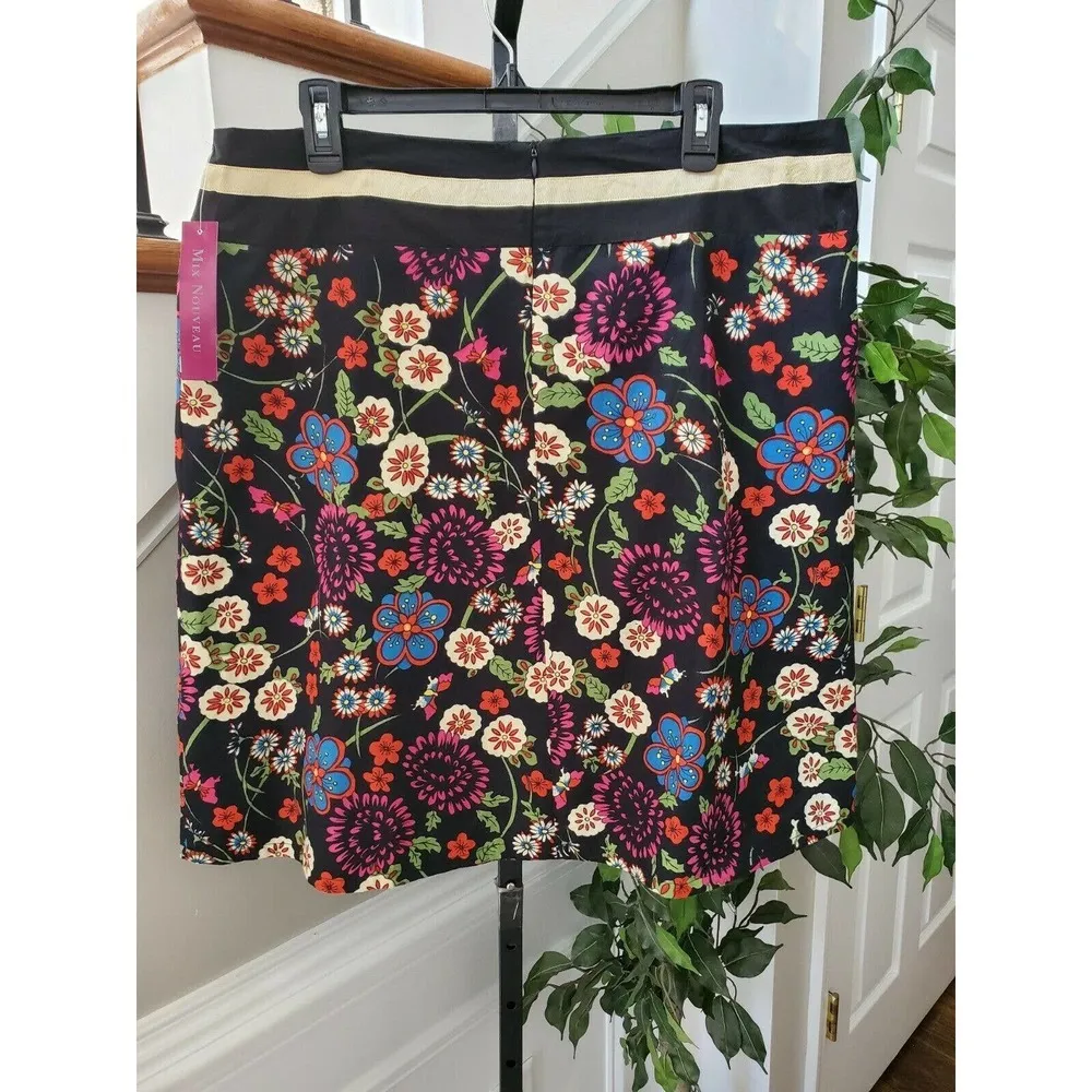 Mix Nouveau Women's Black Floral 100% Cotton Pull on A - Image 7