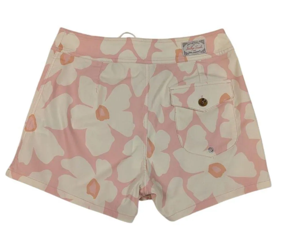 Rhythm Mimi Floral Board Shorts Pink and White Size 4 Surf Swim - Image 3
