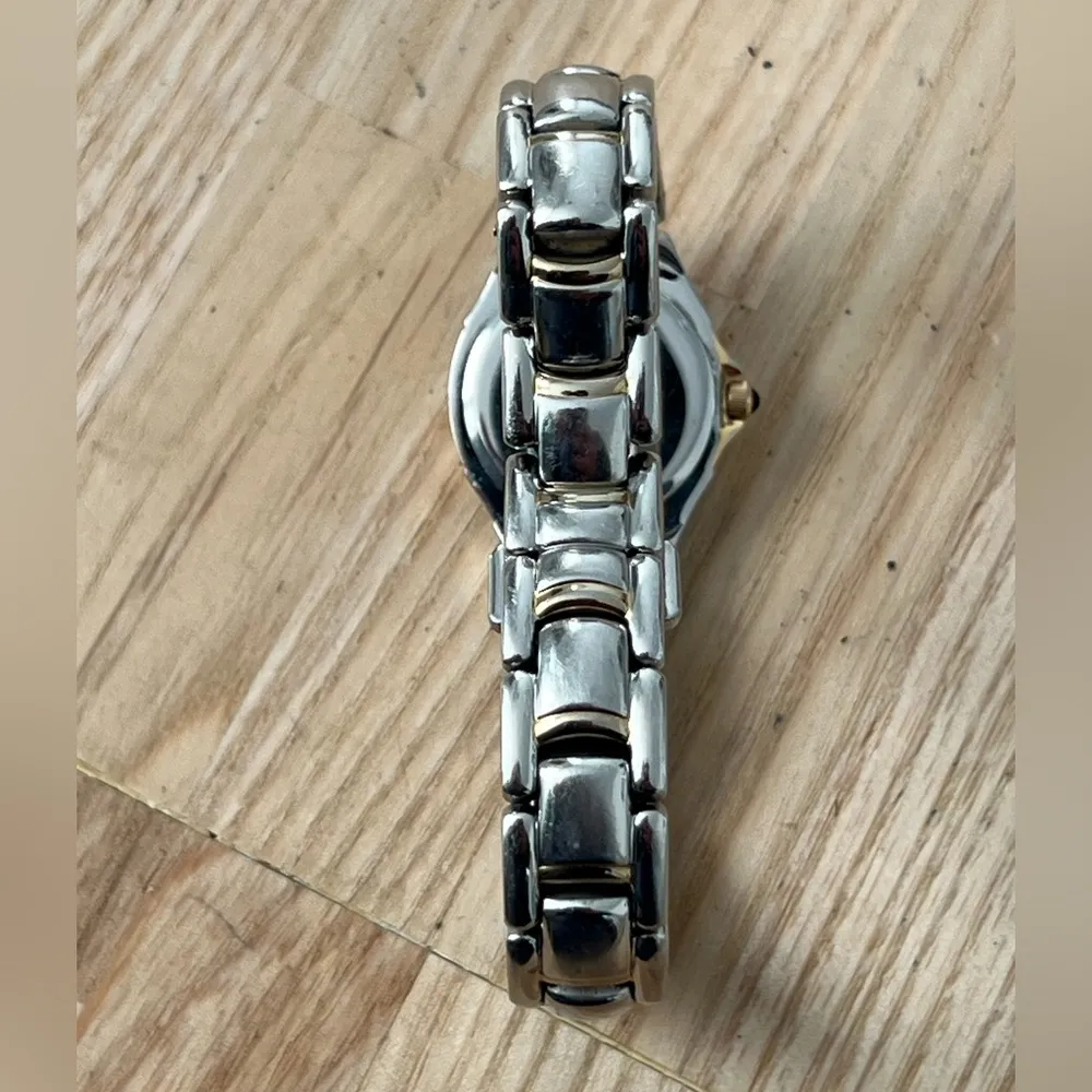 Seiko Vintage Luxury Ladies Diamond Watch Two-Tone Bracelet White Dial - Image 13