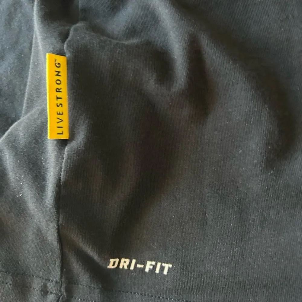 Nike Livestrong Dri-Fit Cotton Long Sleeve Tee XS - Black, “Live Strong” - Image 4