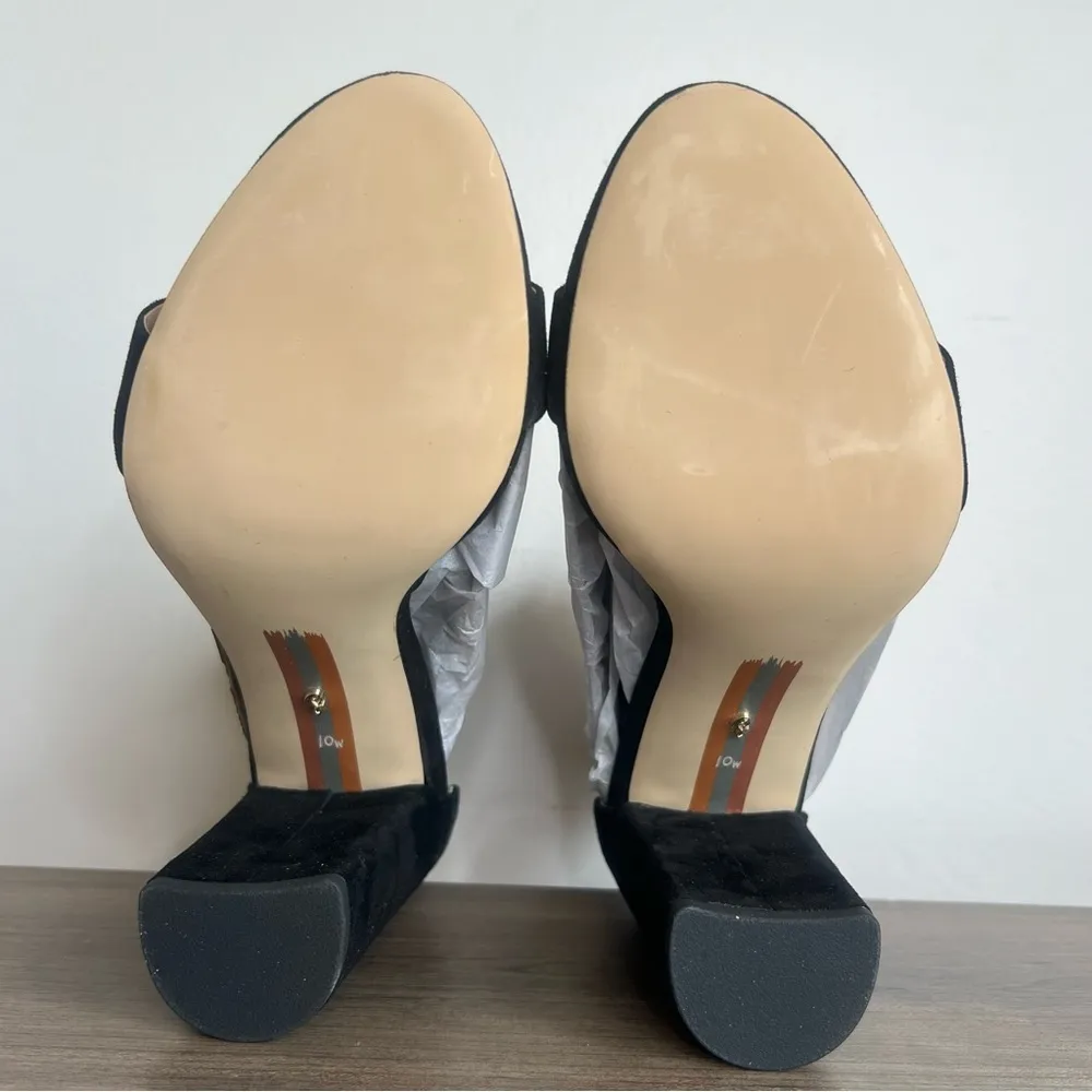 Sam Edelman Yaro Black Suede Block Heel Women's Sandal Size 10 SKU#24240 - Image 10