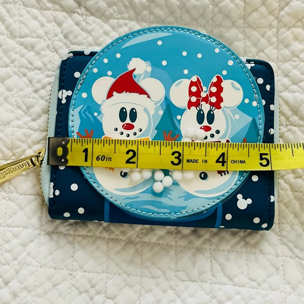 DISNEY Loungefly Mickey Snowglobe Wallet - Image 9