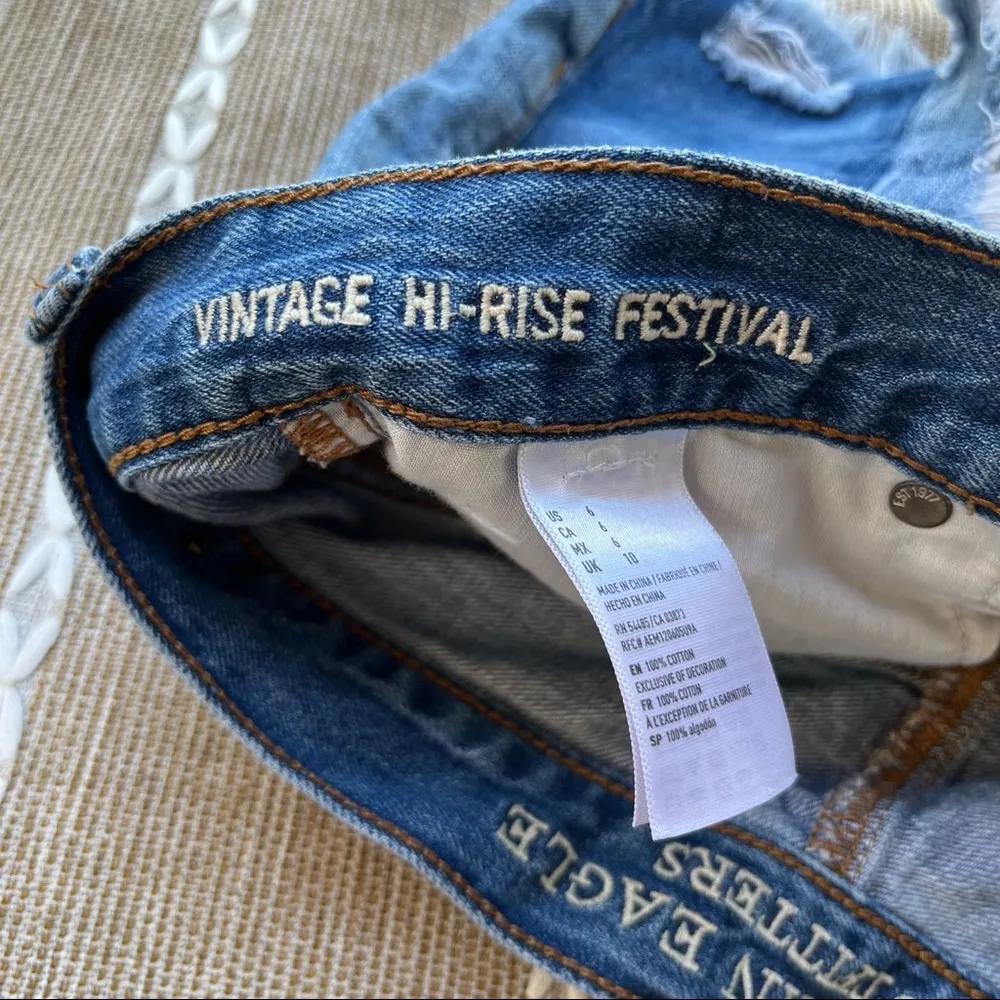 AE Vintage Hi-Rise Festival Denim Short - Image 4