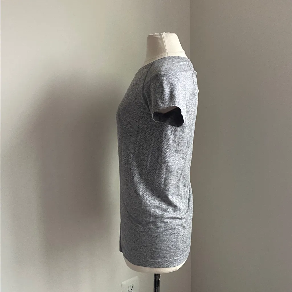 LULULEMON Swiftly Tech Short Sleeve Womens Sz 10 Grey Athleisure Essential - Image 5