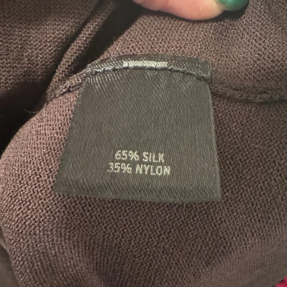 Vtg Y2K Silk Blend Semantiks Short Sleeved Sweater in Mocha, Size 2X, NWOT Brown - Image 7