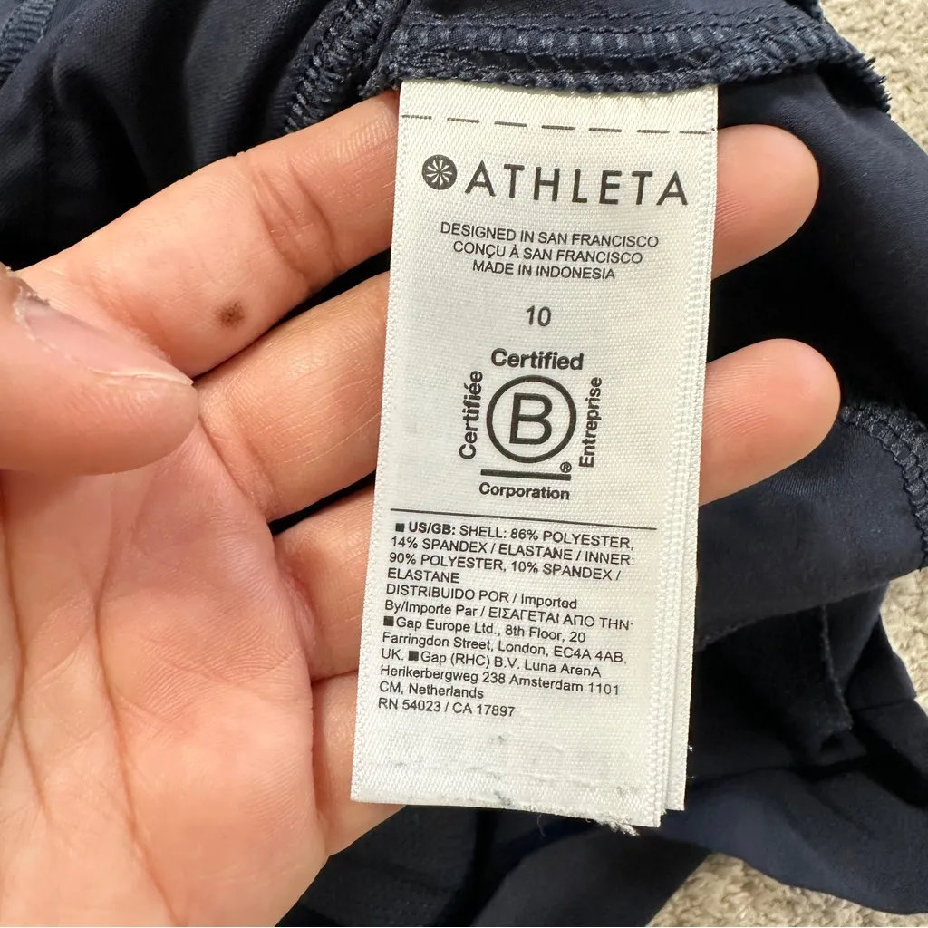 Athleta Women’s Soho Skort Skirt Pull On Mid Rise Outdoor UPF 50+ in Navy 10 - Image 12