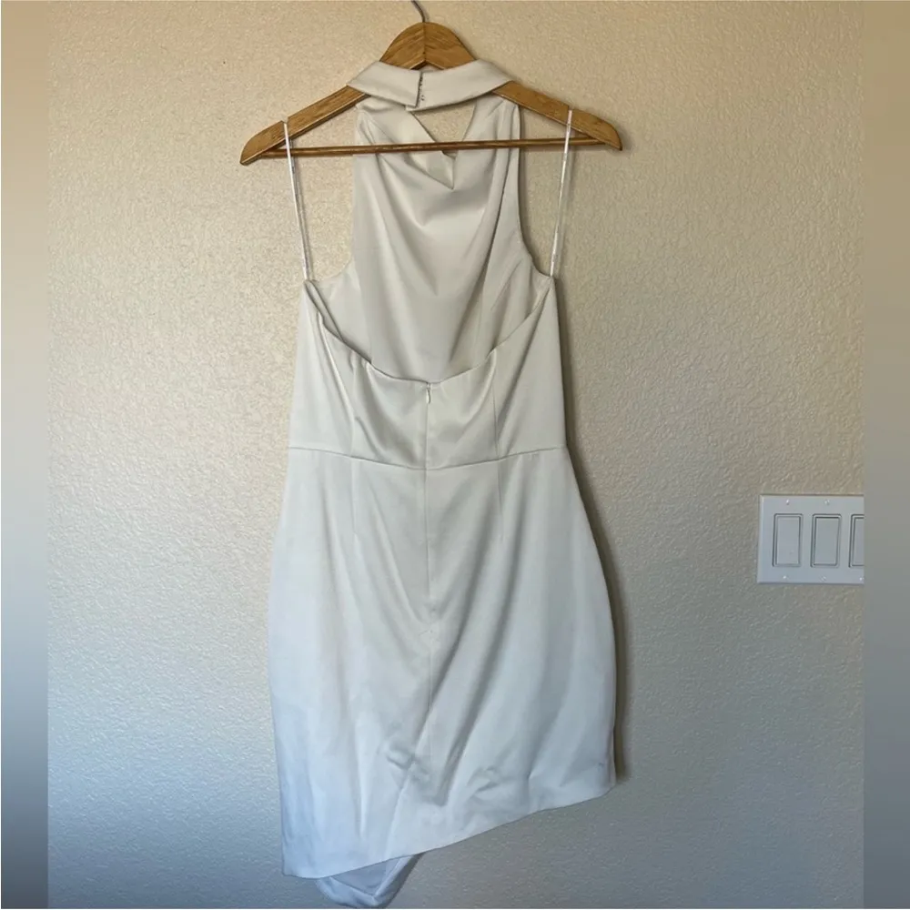 Elliat Ivory White Camo Blouson Halter Dress Asymmetrical Sz XL - Image 12