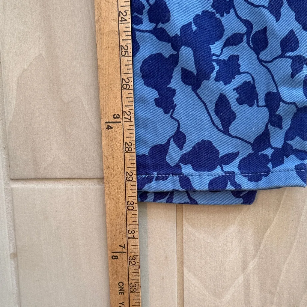 Dana Buchman Blue Patterned Women's Skinny Jeans - Image 11