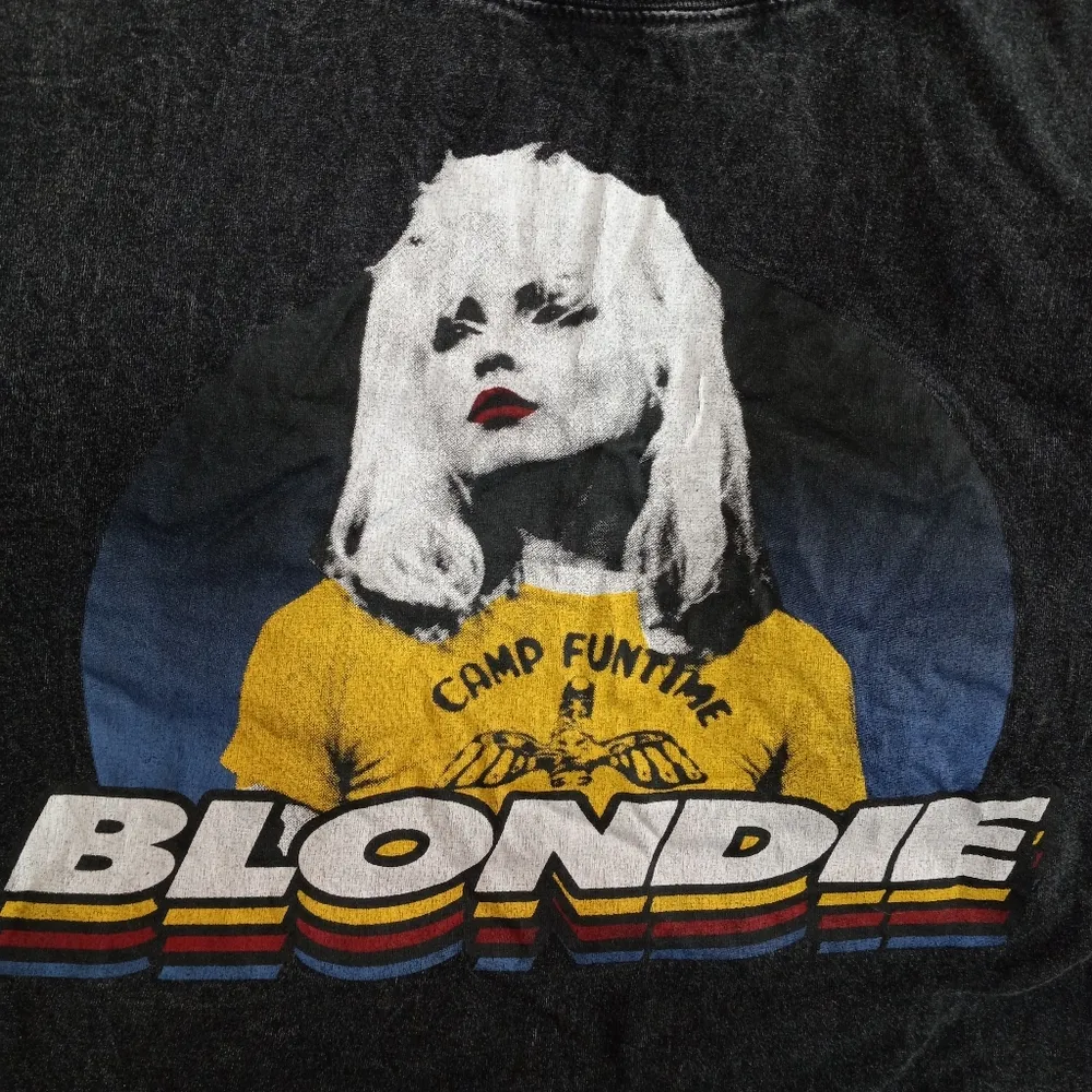 Blonde XL Y2K Camp Funtime Crop Top Yellow - Image 2