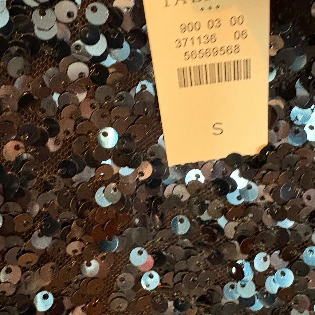 Talbots Blue Sequin Front Top Size Small‎ - Image 4