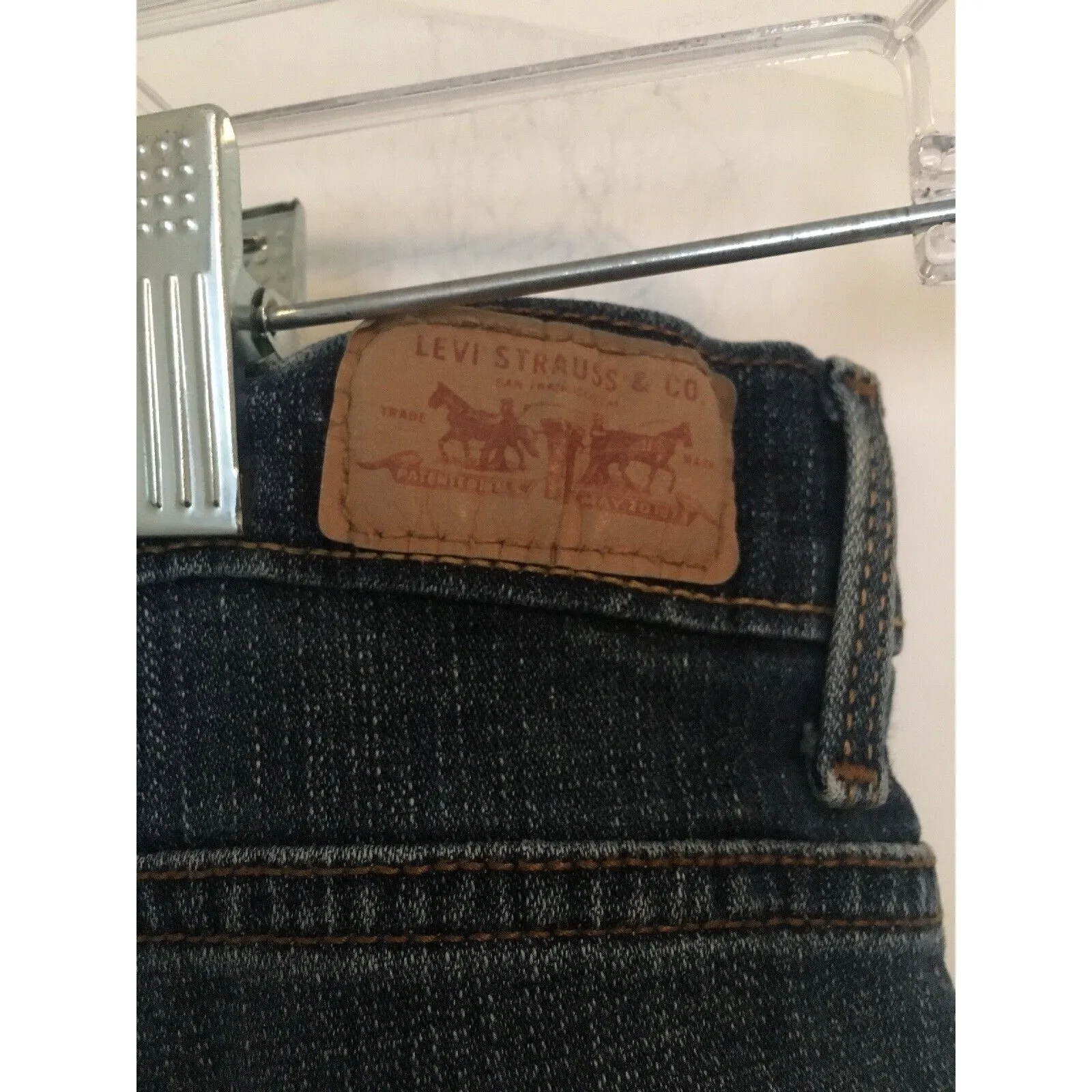 Levi's Levi’s Women's Blue Denim Jean Shorts Zip Button Pockets Size 10 - Image 12